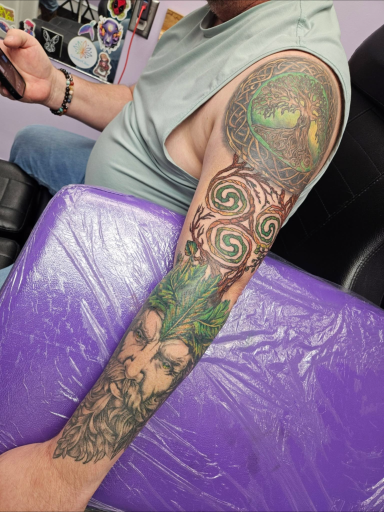Celtic inspired sleeve